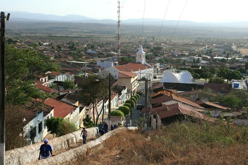 Vista da cidade de Monte Santo, na Bahia